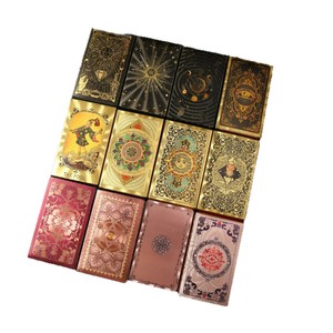 Cartas de <span class=keywords><strong>Tarot</strong></span> Reciclables Transfronterizas, PET Impermeable, Impresión UV a Todo Color, Juego Completo Personalizado con Lámina Dorada - Product Image 5