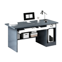 Bureau d'ordinateur simple avec tiroir verrouillable, bureau d'étude pour étudiant à domicile avec espace d'écriture confortable pour chambre ou bureau à domicile