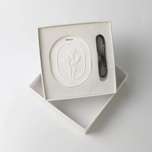 Ambientador colgante de cerámica para armario de coche blanco hecho a mano, aroma de flor de porcelana para el hogar, fragancia de yeso, difusor de aceite esencial - Product Image 4