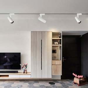 Spot LED moderne à rail Dali dimmable COB 10W 4100K 1-4 fils rail 2-3 phases pour application en supermarché - Product Image 4