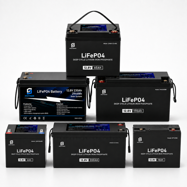 12V LiFePO4 Lithium Battery Full Range 6Ah-300Ah Lead Acid Replacement 6 8 10 12 15 18 20 30 40 50 60 75 100 150 200 300Ah BMS