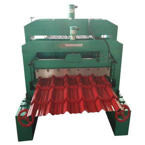Machine de formage de rouleaux de tuiles de <span class=keywords><strong>toiture</strong></span> en acier coloré HUATONG, vente directe usine, contrôle PLC importé, découpe hydraulique automatique, moteur long - Product Image 2