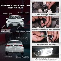 T10 W5W Canbus Autoinnenbeleuchtungslampen LED-Kennzeichenschild Glühbirne-Bekennzeichenbreite-Beleuchtung Zubehör auto