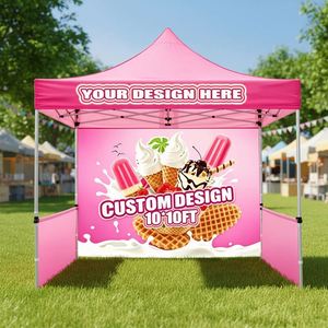 Custom Design Exhibitons Events Summer Ice Cream 10 X 10FT Pop up <b>Canopy</b> Advertising Trade Shows <b>Tent</b> - Product Image 1