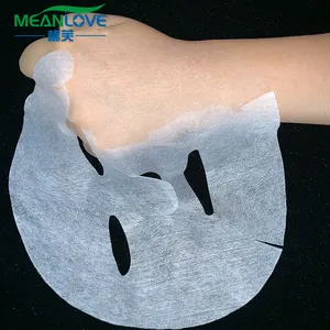 Material de máscara facial MS25 Tencel hoja de máscara facial sedosa hoja de máscara facial de tela no tejida suave