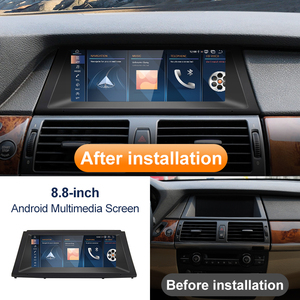 HFMidia Qualcomm Snapdragon 680 Android16 8GB 256GB 8.8 pouces pour BMW X5 E70 X6 E71 Voiture CarPlay AUTO GPS NAVI - Product Image 3