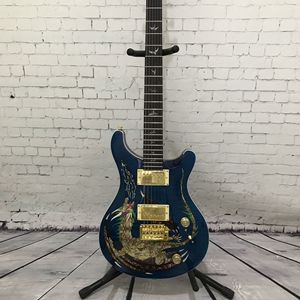 <span class=keywords><strong>Guitarra</strong></span> Eléctrica Estilo <span class=keywords><strong>PRS</strong></span> de Alta Calidad con Cuerpo y Mástil de Caoba, Acabado Brillante con Trémolo, 39 Pulgadas, para Bandas Profesionales y Espectáculos - Product Image 4