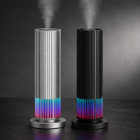 Diffuseurs de parfum d'hôtel de luxe OEM neufs en gros, sans eau, avec 7 lumières LED, nébuliseur USB, diffuseur d'huiles essentielles pour chambre et bureau