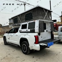 Cama Plegable Rápida para Camioneta Pequeña, 2 Camas, Carcasa Blanda, Techo Elevable de Aluminio para Toyota Tundra, Recreación al Aire Libre