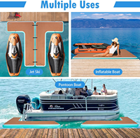 Île flottante gonflable personnalisée en PVC, plateforme de baignade, quai, bateau, yacht pour 5 à 10 passagers, extérieur/intérieur, hôtel, complexe hôtelier