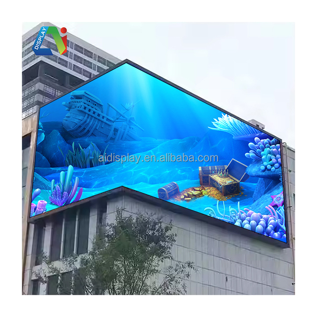 Innovative Design Waterproof Advertising Fixed Led Display Video Wall Billboard Screen 3D Format Play Virtual Outdoor Led Screen