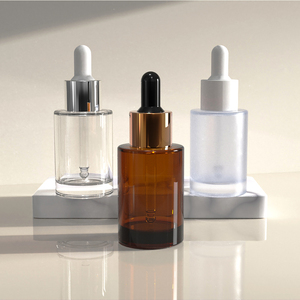 Flaconi Contagocce in Vetro Ambrato Trasparente Satinato da 20ml 30ml 50ml per Confezionamento di Siero Liquido e Tonico - Product Image 5