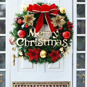 2025 Hot Bán Nhân Tạo Giáng Sinh Vòng Hoa & Vòng Hoa Màu Xanh Lá Cây Giáng Sinh Vòng Hoa Giáng Sinh Cửa Sổ Trang Trí Cửa Treo - Product Image 5