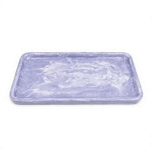Plateau et bol de rangement pour aliments et légumes en résine écologique faits à la main, de luxe moderne, pour la maison, l'hôtel, les fêtes - Product Image 6