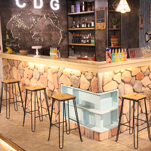 La Produzione di porcellana Nordic Classico Rustico Moderno Bancone Della Cucina Coffee Shop Industrial Vintage Antico Tornante Gambe <span class=keywords><strong>Sgabello</strong></span> Da Bar - Product Image 6