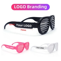 Lunettes LED intelligentes programmables par application, RVB, sans fil, rechargeables par USB, lumineuses, pour la remise des diplômes, Diwali, Ramadan