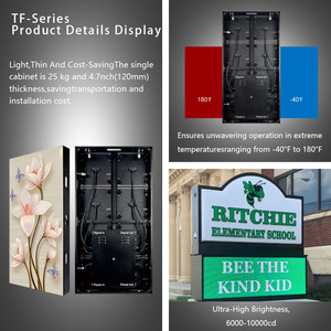 Écran LED extérieur étanche IP68 P4.76 P6.35 P9.5 pour les annonces communautaires de l'église, affichage LED - Product Image 4