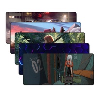 Tapis de bureau gaming grand format personnalisé avec logo imprimé, marque OEM, antidérapant, en tissu caoutchouté, sublimation, épaisseur 2-7mm, carré/rectangulaire