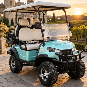 Voiturette de golf électrique pratique avec sièges rembourrés souples pour accès facilité, idéale pour les terrains de golf de communautés fermées, expédition en gros - Product Image 1