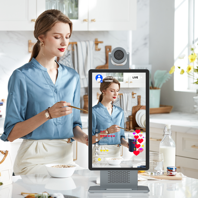 HUSHIDA 15.6 Inch Live Video Broadcast 2k Livestream HD Camera Screen Live Stream Machine for Tiktok/facebook/shopee