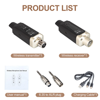 Système de microphone sans fil MA5 UHF Émetteur-récepteur sans fil XLR avec micros filaires pour chanter