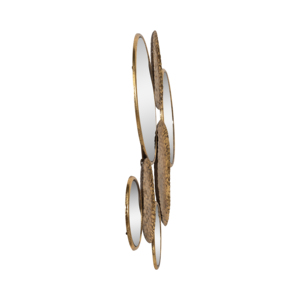 Decorative Metal <b>Wall</b> <b>Mirror</b> <b>Set</b> With Gold Accents For Bedroom Living Room Bathroom Entryway Decor - Product Image 3