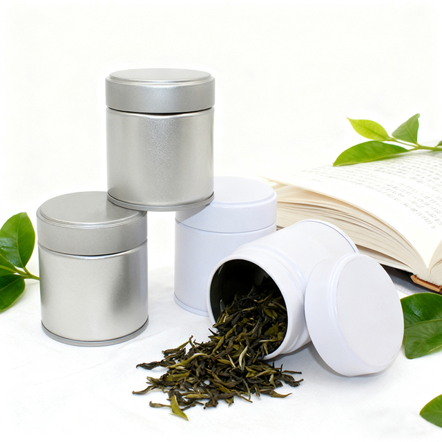 Wholesale 60*60/68mm Food Grade Sealed Metal Tin Cans Empty 30g 50g Coffee Matcha Powder Tin Can for Food Packaging