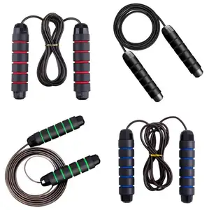 MR PVC 3M Length Weight Skip Rope For Men Adjustable Steel Jump Rope With Foam Handles For Fitness Home Exercise