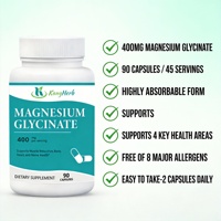 Capsules de glycinate de magnésium de qualité supérieure, capsules orales sûres, marque privée OEM, meilleur prix