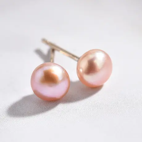 PUSH sterling silver mini pearl earring 925 silver fresh water pearl earring Lowest Price