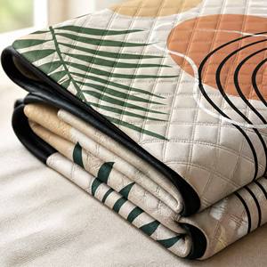 Plant Quilted Foldable Outdoor <b>Blanket</b> Portable Large Mat Camping <b>Picnic</b> Park Beach Travel Boho Style - Product Image 3