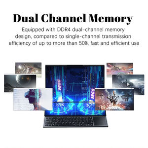 デュアル画面ラップトップ16インチ14インチタッチ画面Intel Core I7 10750H Win11ポータブルPCビジネスゲームノートパソコン - Product Image 4