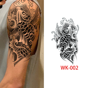 Plant Based Temporary <b>Tattoo</b> Sticker Two Week Waterproof Sweat Proof Herbal Juice <b>Paper</b> Decal for Body Application Use - Product Image 2