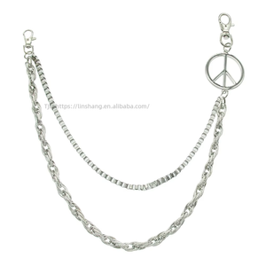 Street Punk Double Chain Trouser Chain, Trendy Jeans Waist Chain Accessories Tanjing Fashion Lijing Necklace - Product Image 1
