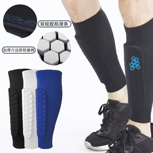 Manchons de <span class=keywords><strong>compression</strong></span> pour mollets homme et <span class=keywords><strong>femme</strong></span> avec protection alvéolée, protège-tibias imperméables multicolores pour football et basketball - Product Image 1