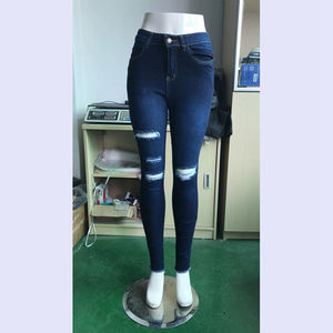 Kanal bayan orta yükselişi popo kaldırma kot sıkıntılı streç sıska seksi kolombiyalı kot kadınlar için - Product Image 3