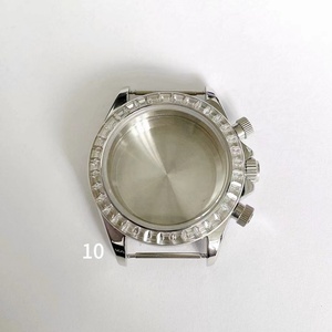 Accesorios para Relojes OEM ODM, Caja de Acero Inoxidable de 39 mm con Bisel Azul y Negro/Acero con Recubrimiento PVD para Movimiento Japonés VK63 - Product Image 5