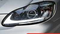 Pièces automobiles YLD, accessoires automobiles, phares LED pour Toyota Corolla 2003-2008 E120/E130, phares LED noirs à double halo projecteur