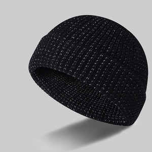Berretti in maglia di seta riflettenti per sport all'aria aperta cappellini da corsa da notte con personalità - Product Image 4