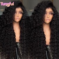 Perruque Pixie Bouclée Prête à Porter en Cheveux Humains Indiens, Sans Colle, Vente en Gros, Cheveux Naturels avec Perruques Frontales HD Full Lace pour Femmes