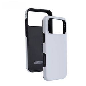 Coque de téléphone personnalisée DIY par sublimation, revêtement PC+TPU 2-en-1 brillant, faible MOQ pour 17 Pro Max et S25, anti-traces de doigts - Product Image 2