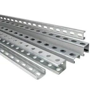 Soğuk haddelenmiş galvanizli çelik profilleri delikli çelik kanallar fiyat c-kanal c bölüm purlins