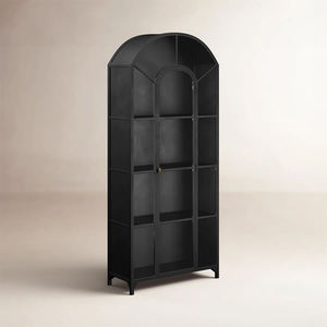 <span class=keywords><strong>Vitrine</strong></span> de rangement personnalisée, imperméable, écologique, en bois, avec étagères, cadre en fer, porte en verre, <span class=keywords><strong>collection</strong></span>, bureau, magasin - Product Image 4