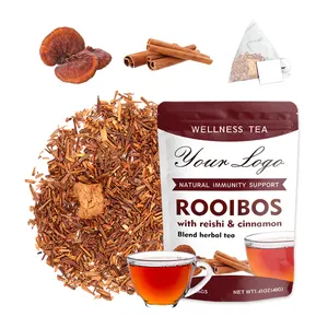 Customized Package Formulated Herbal Blend Tea Reishi Cinnamon Rooibos Tea