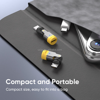 Adaptateur de convertisseur de prise de charge de téléphone |   Adaptateur magnétique de rotation à 360° et de flexion à 180° pour téléphone, mode paysage, adaptateur de câble de type C