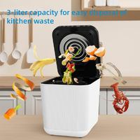Nouveau composteur électrique pour cuisine 3L, broyeur de déchets alimentaires intelligent compact pour la maison avec faible niveau sonore