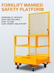 定格負荷フォークリフトマン安全ケージ、フォークリフトマンバスケットワークプラットフォーム販売 - Product Image 5