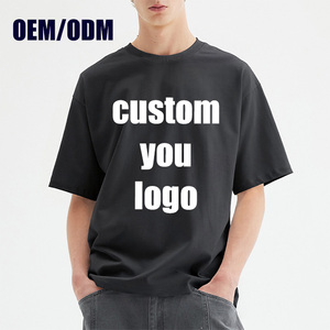 High Quality Short Sleeve 305gsm Tshirt Plain Casual Customized Print Logo <b>T</b> Shirt Homme Wholesale Personalized <b>T</b>-Shirts For Men - Product Image 1