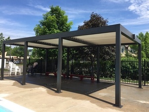 Uso en casa Patio de Aluminio Techo Retráctil Metal bioclimática pérgola jardín Kit de Aluminio 4X3 - Product Image 4