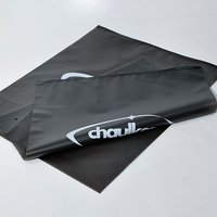 Sacs en EVA personnalisés refermables pour vêtements, t-shirts, maillots de bain, avec fermeture éclair, en plastique noir givré